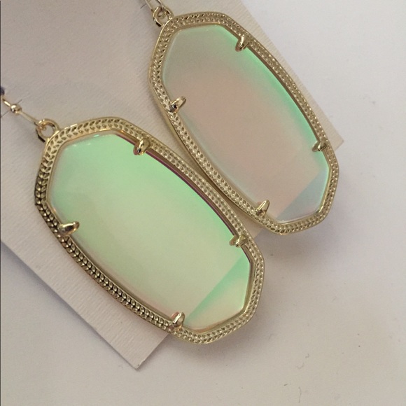 Kendra Scott Gold Iridescent Danielle Earrings - Picture 5 of 8